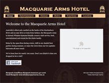 Tablet Screenshot of macquariearms.com.au